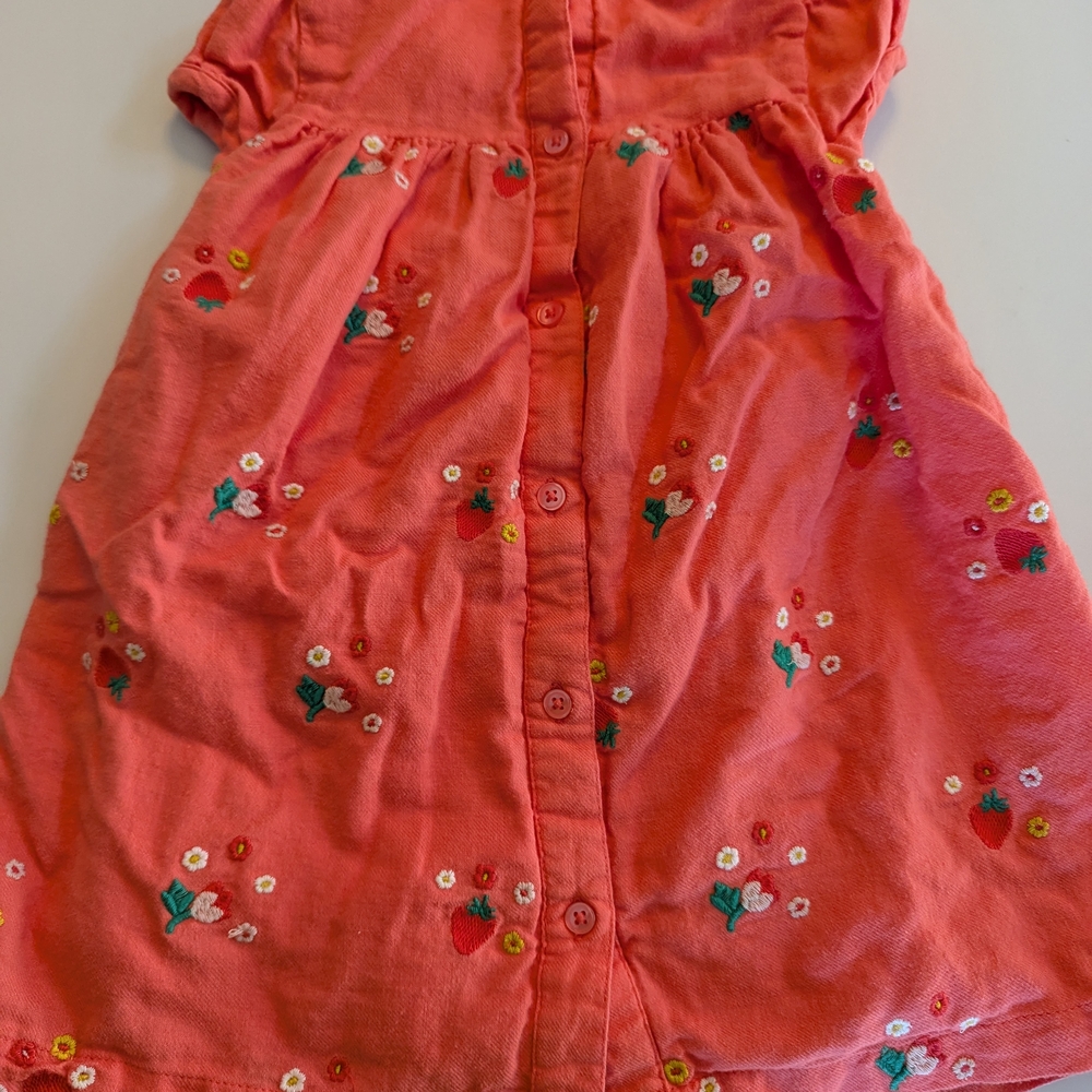Baby Boden Pink Floral Kids Dress, 18-24 Months - Picture 2 of 4